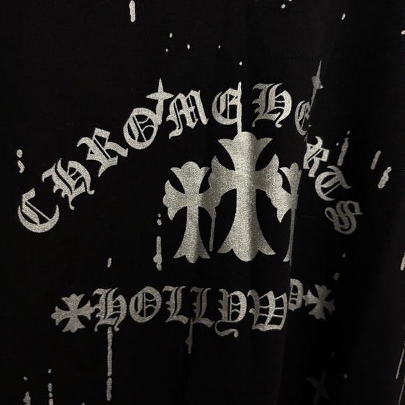 Black Chrome hearts Tee - Picture 2 of 4